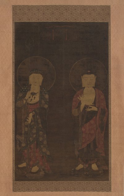 Amitabha and Kshitigarba by anonymous 
