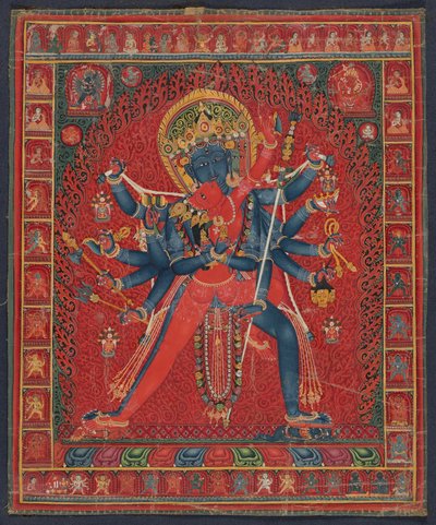 Chakrasamvara and Consort Vajravarahi by anonymous 