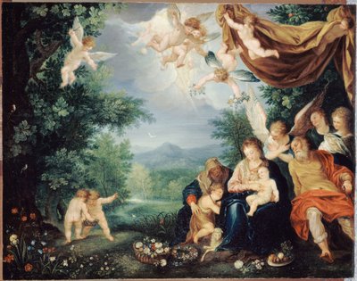 The Rest of the Holy Family During the Flight into Egypt by anonymous 