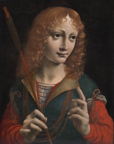 Portrait of a Youth as Saint Sebastian by attributed to Marco d