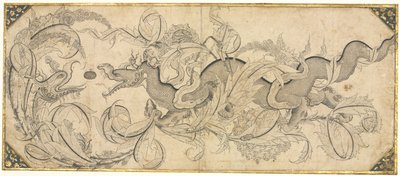 Dragon in Foliage with Lion and Phoenix Heads by attributed to Sahkulu