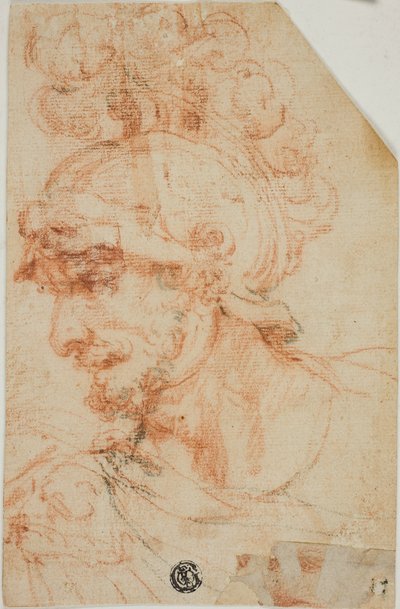 Bust of Helmeted Warrior in Profile by called Cavaliere d