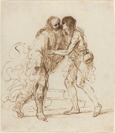 The Return of the Prodigal Son by called Guercino Giovanni Francesco Barbieri