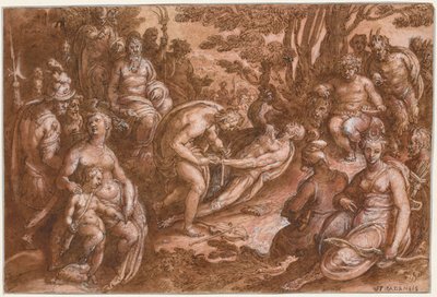 The Flaying of Marsyas, c. 1570-1605 by called Johannes Stradanus Jan van der