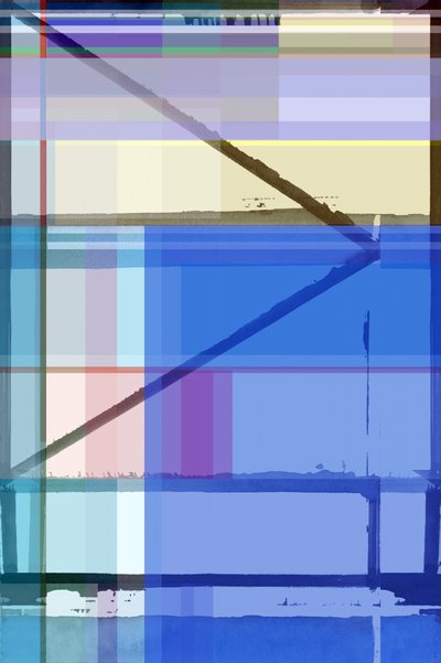 Abstract Blue Geometry by cartissi