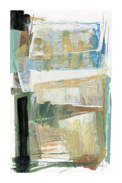 Abstract Blue Green Layers by cartissi