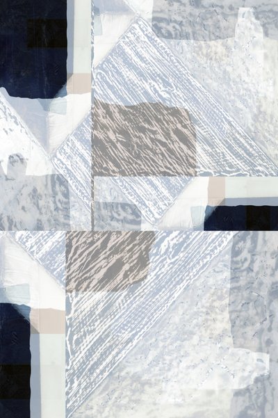 Abstract Blue Layers by cartissi