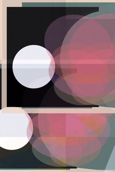 Abstract Pink Circles by cartissi