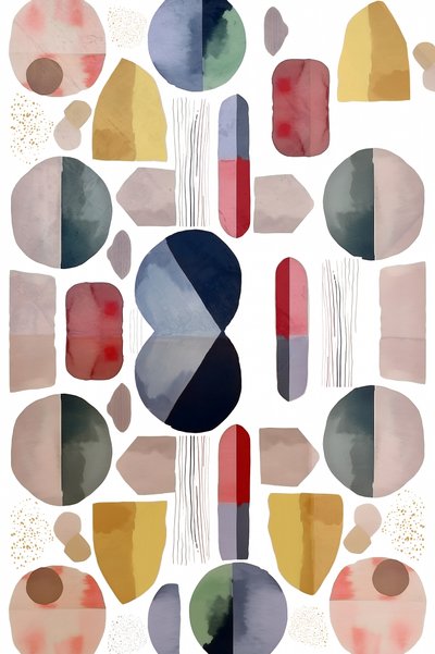 Abstract Watercolor Pattern by cartissi