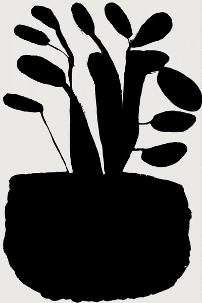Black Botanical Silhouette by cartissi