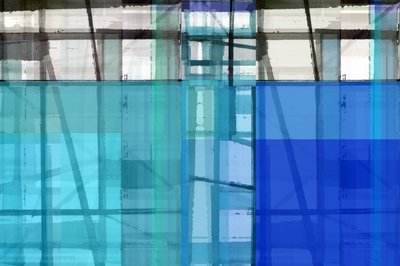 Blue Geometric Abstraction by cartissi
