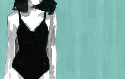 Chic Black Swimsuit by cartissi