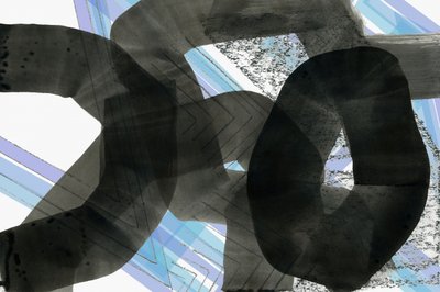 Dynamic Blue Gray Abstract by cartissi