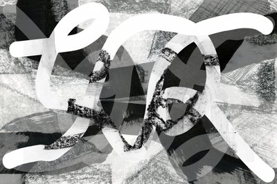 Dynamic Monochrome Abstract by cartissi