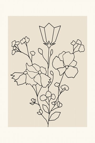 Elegant Floral Lines by cartissi