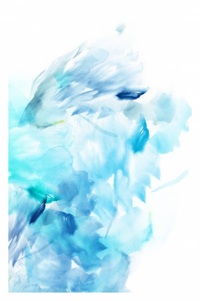 Fluid Blue Abstract by cartissi