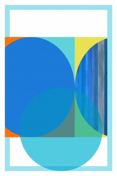 Geometric Blue Serenity by cartissi