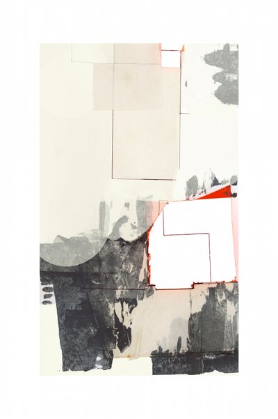 Geometric Orange Abstract by cartissi
