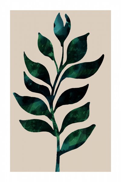 Green Botanical Stem by cartissi
