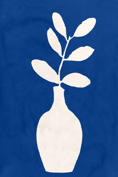 Indigo Plant Vase by cartissi