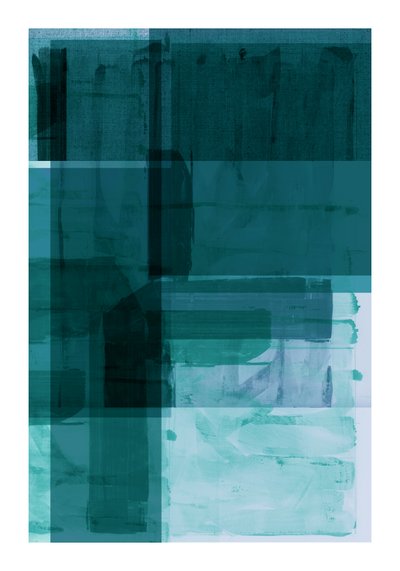 Layered Teal Forms by cartissi