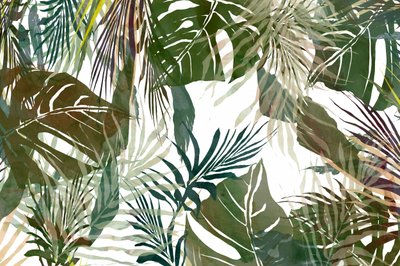 Lush Tropical Leaves by cartissi