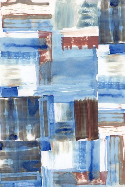 Modern Blue Blocks by cartissi