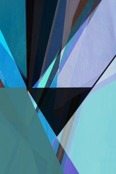 Modern Teal Geometry by cartissi