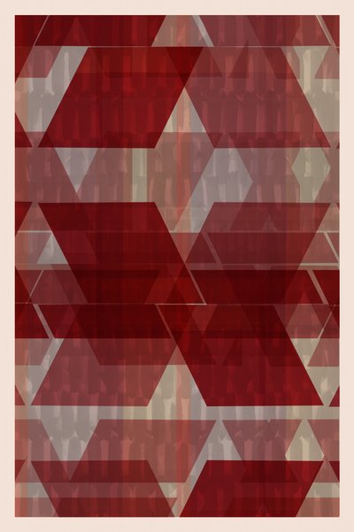 Red Geometric Layers by cartissi