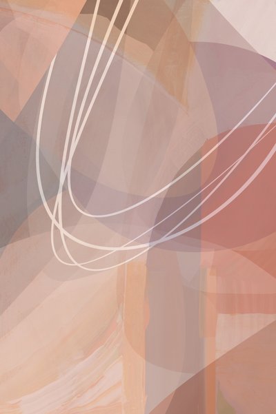 Soft Blush Abstract by cartissi