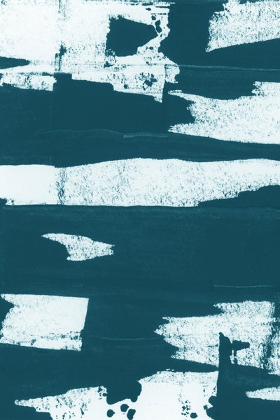 Teal Abstract Strokes by cartissi