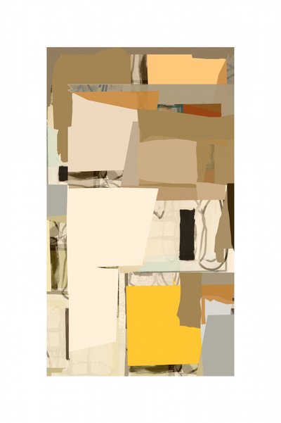 Warm Geometric Collage by cartissi