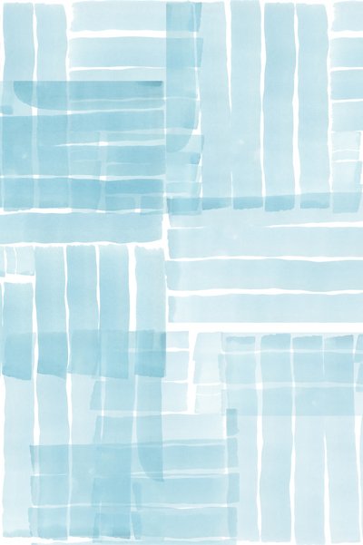 Watercolor Blue Stripes by cartissi