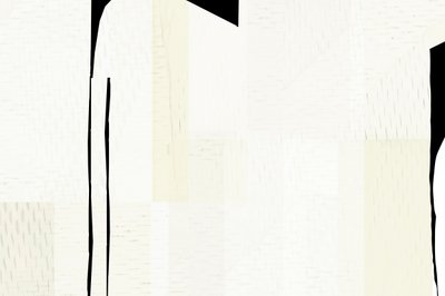 White Geometric Abstract by cartissi