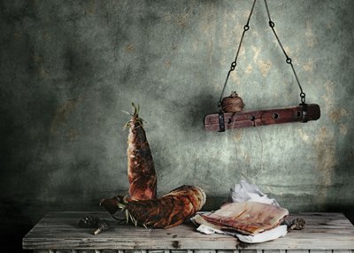 Rustic Bamboo Still Life by chenyi wang