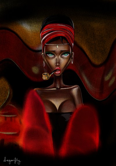 Red Turban Smoker by dragonfly