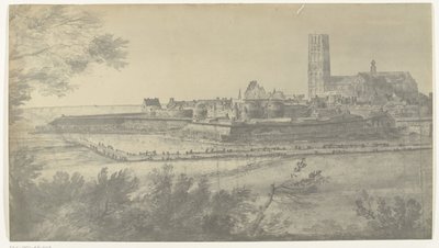 View of Harderwijk, 1672 by frères Moreau