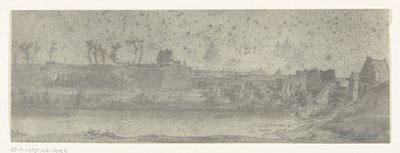 View of Maastricht, 1672 by frères Moreau
