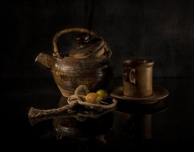 Earthy Teapot Still Life by larryliu