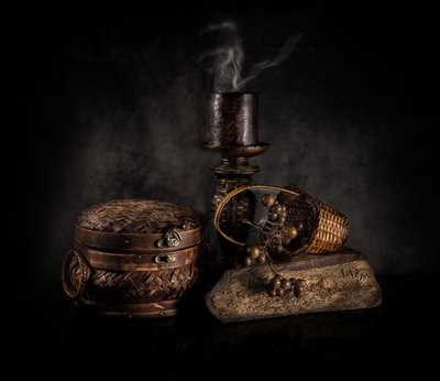 Smoking Candle Still Life by larryliu