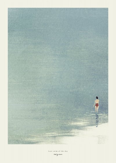 Woman In Tranquil Water by longwayhome