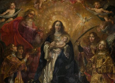 Parish Church (Sint-Walburgakerk). Painting. Nicolas De Liemaeckere by or Liemaecker Nicolaas de Liemakere