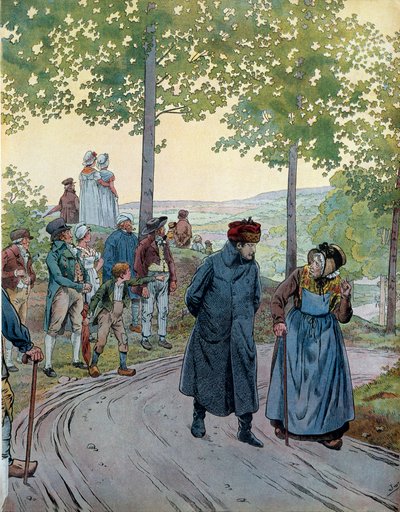 Emperor Napoleon I Bonaparte Converses with a Good Old Man by pseudonym for Onfray de Breville Jacques Job