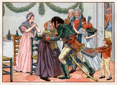 Joachim Murat Kisses His Mother in the Family Inn by pseudonym for Onfray de Breville Jacques Job