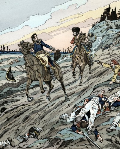 Leopold Hugo giving a drink to an enemy seeking to kill him by pseudonym for Onfray de Breville Jacques Job