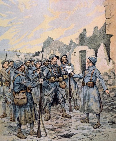 Mutiny in the French Army on the Western Front, April-May 1917 by pseudonym for Onfray de Breville Jacques Job