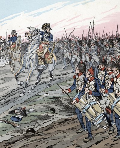 Napoleon Bonaparte during the Battle of Marengo (1800) by pseudonym for Onfray de Breville Jacques Job