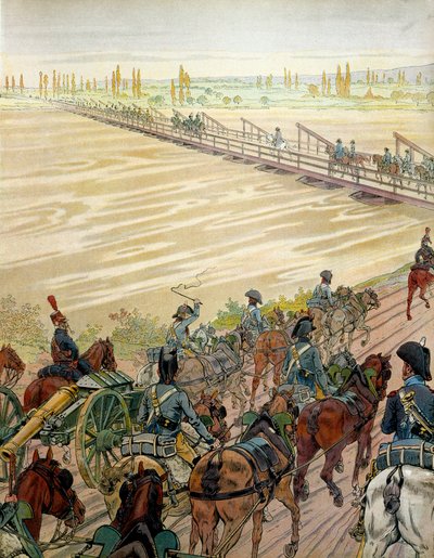 Napoleon I Bonaparte and his army passed the Rhine on 1 October 1805 by pseudonym for Onfray de Breville Jacques Job