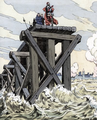 The Siege of La Rochelle (1627-1628) by pseudonym for Onfray de Breville Jacques Job