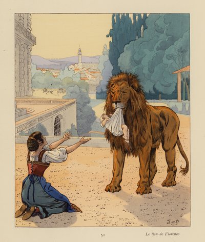 The lion of Florence by pseudonym for Onfray de Breville Jacques Job